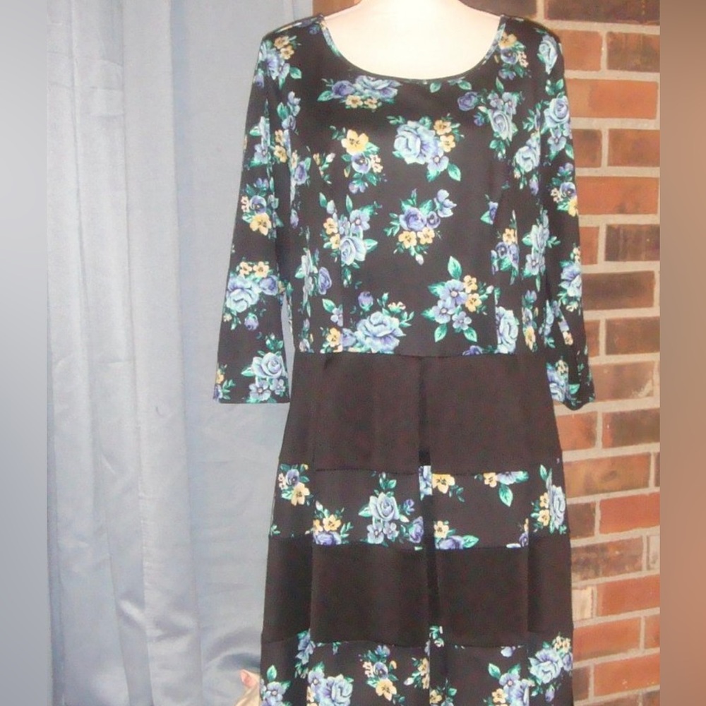 Trixxi Floral Dress  2X vintage style